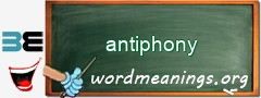 WordMeaning blackboard for antiphony